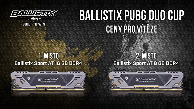 Přijď si zahrát Ballistix PUBG Duo Cup