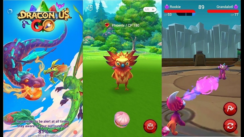 Draconius GO - klon Pokemon GO, nebo nová skvělá hra?