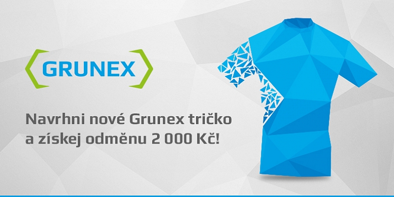 Navrhni oficiální triko Grunexu a vyhraj 2000 Kč