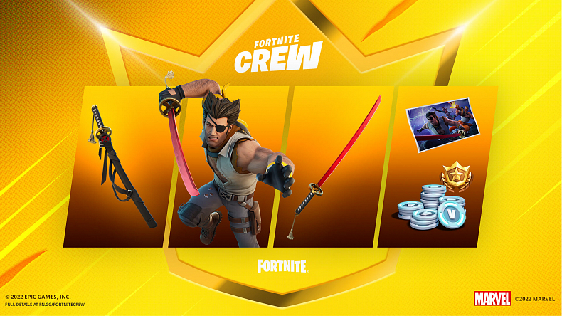 Wolverine jako hlavní tvář srpnového Fortnite Crew!