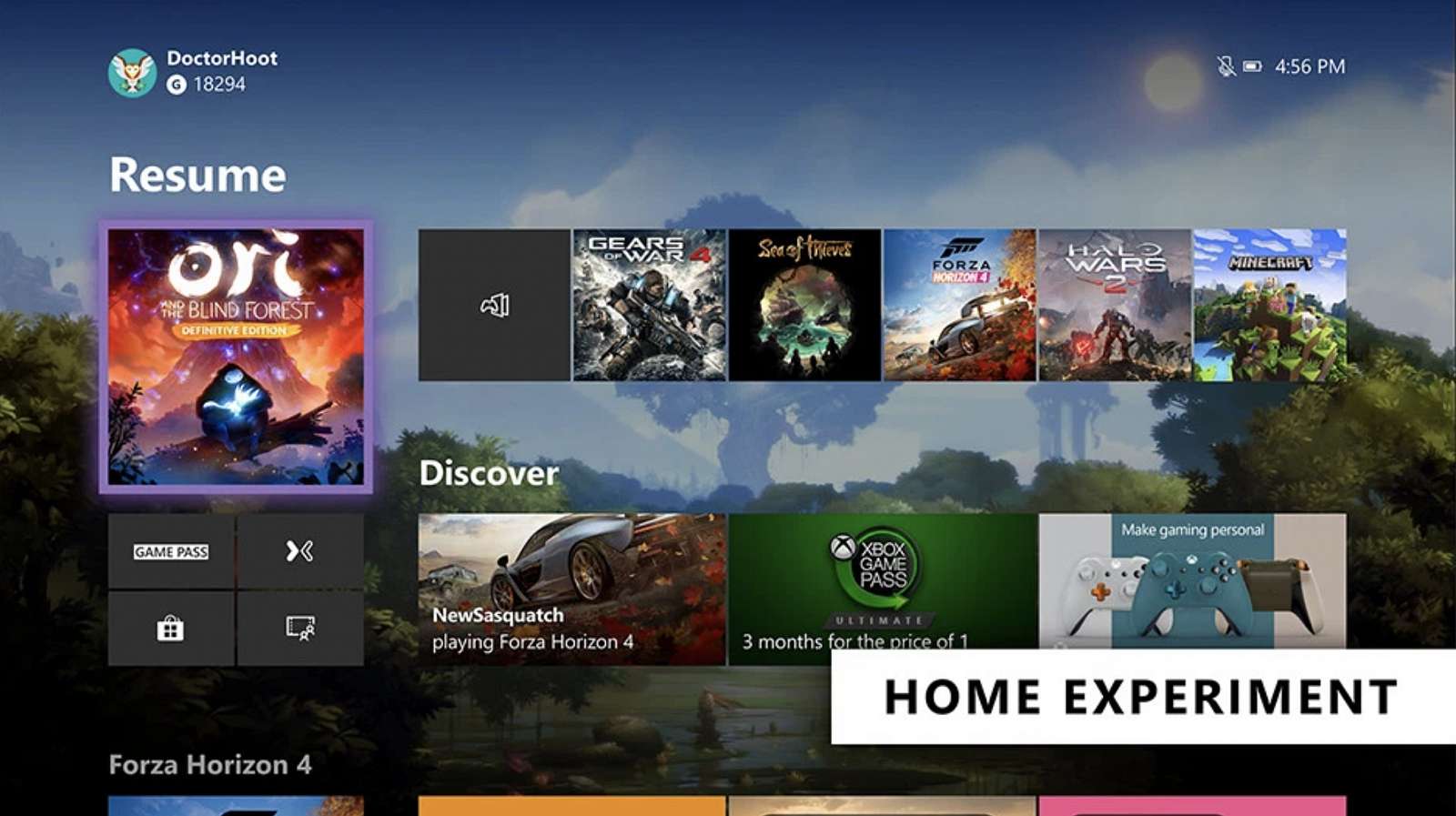 Xbox One se dočkal dalšího redesignu úvodní obrazovky