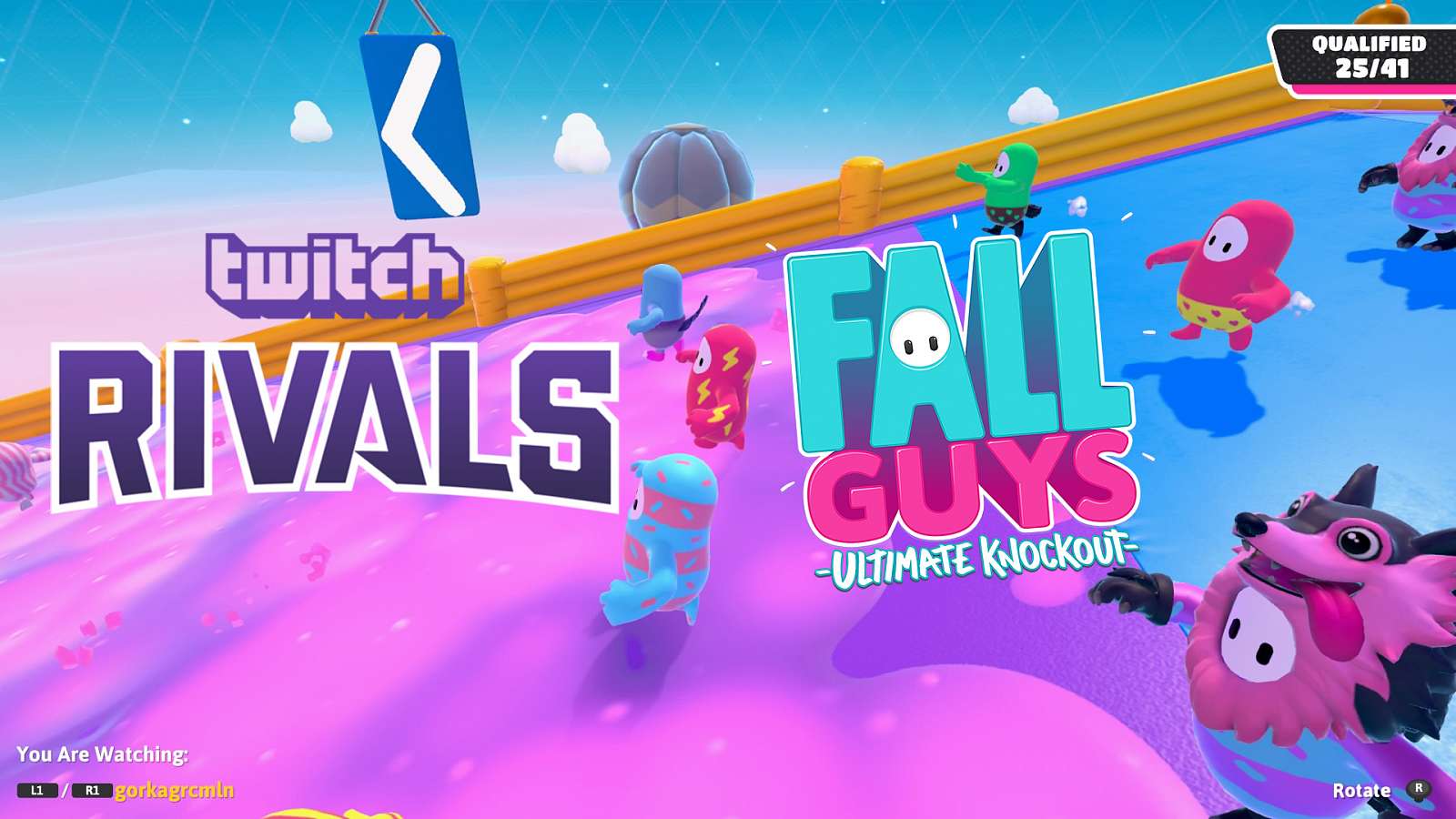 Další Twitch Rivals se odehrají ve hře Fall Guys