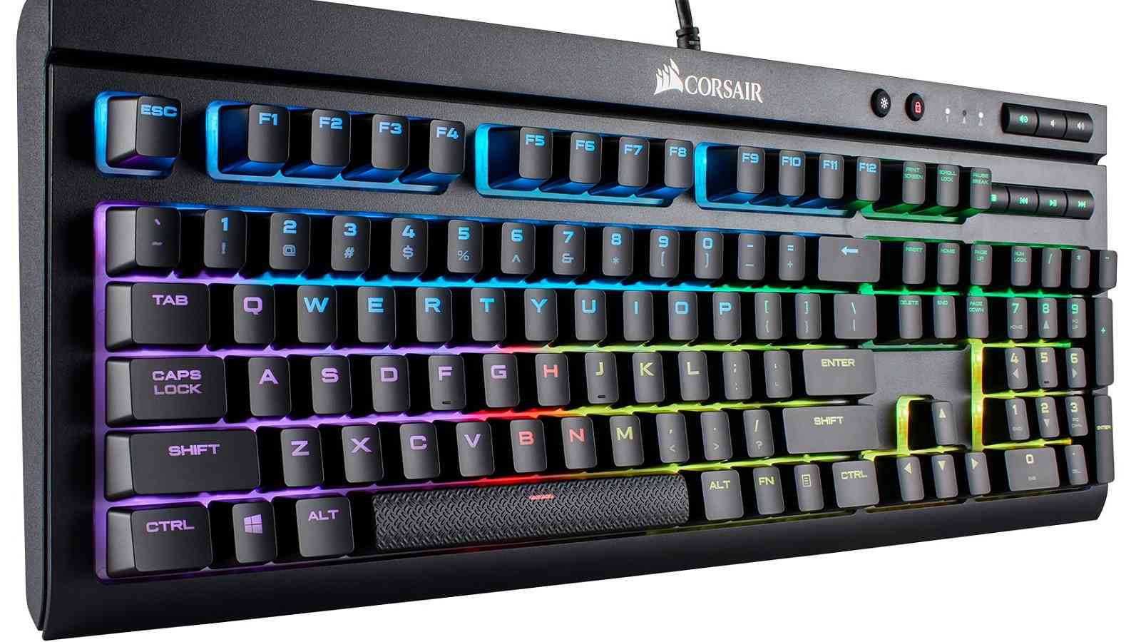 Představená klávesnice Corsair K68 RGB ustojí polití vodou a nebude vadit ani prach