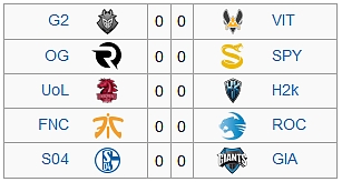 EU LCS Summer 2016 - Shrnutí 8. týdne