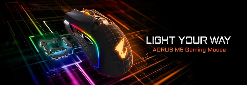 Gigabyte začne prodávat novou myš Aorus M5