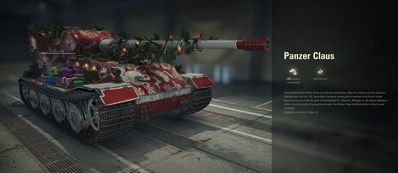 [WoT] 3D styl „Panzer Claus“ pro tank Pz.Kpfw. VII