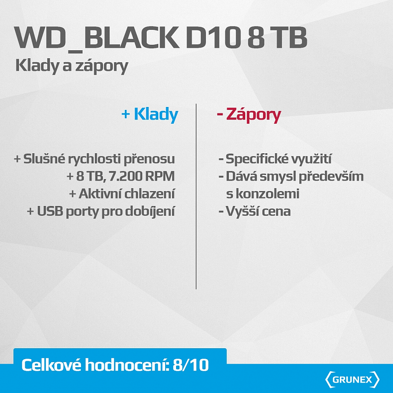 Recenze: WD_BLACK D10 - osmiterabajtový externí obr