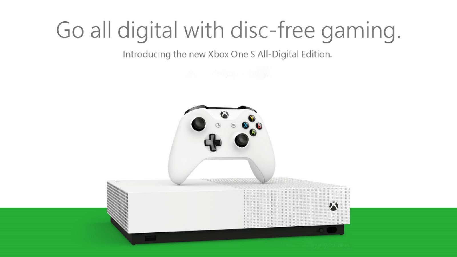 Xbox One S bez optické mechaniky přichází jako All-Digital Edition