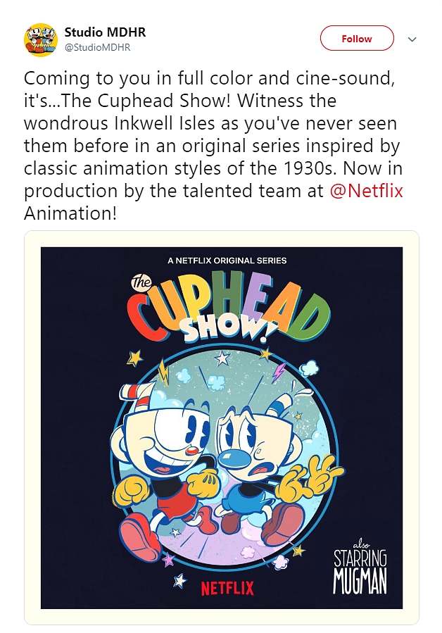 Netflix pracuje na seriálu Cuphead