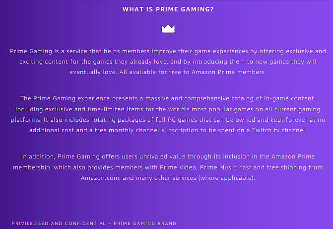 Twitch prime změní název na Prime Gaming, přinese hry zdarma