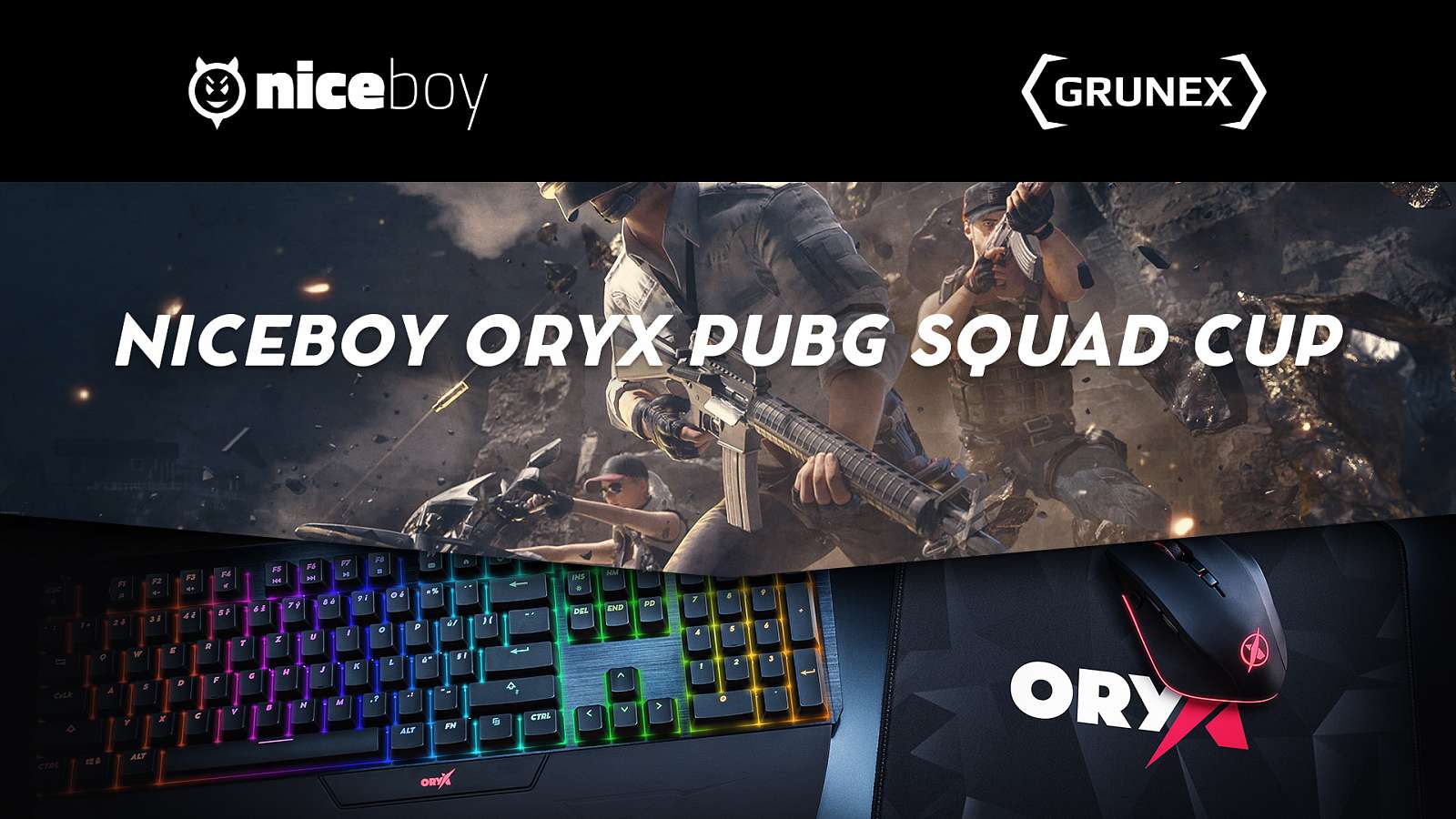 Hraj Niceboy ORYX PUBG Squad Cup a vylepši svůj gear