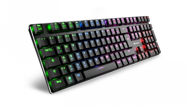 Sharkoon uvádí mechanické RGB klávesnice s nízkým profilem