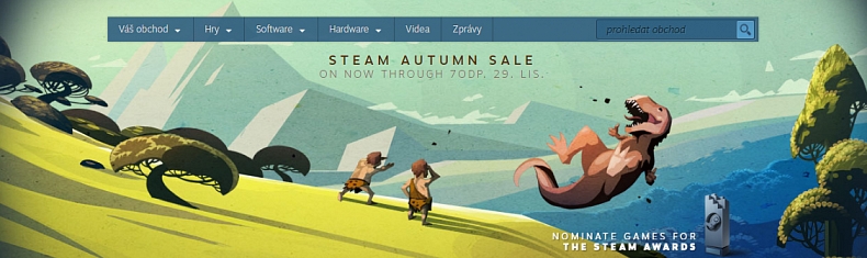 Steam spouští podzimní slevy a anketu Steam awards