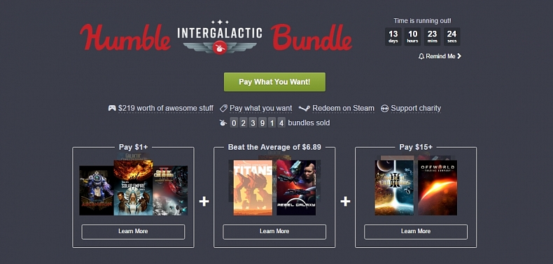 Galactic Civilizations zdarma a vesmírný Humble Bundle