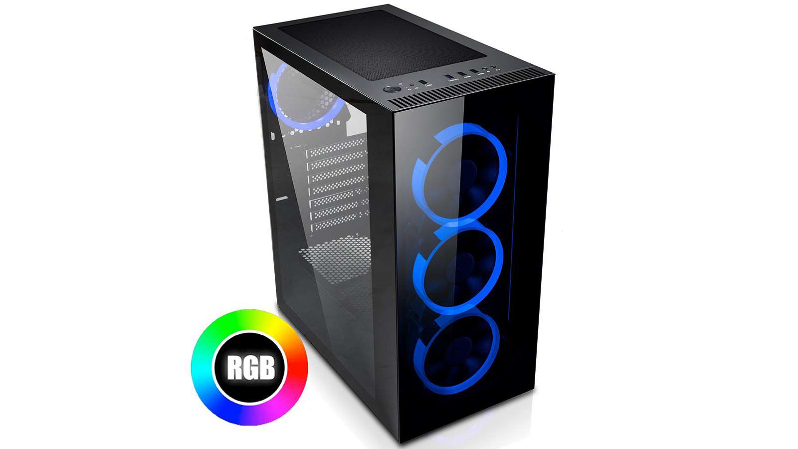 EVOLVEO Ptero skříně nabídnou prosklené bočnice a RGB ventilátory