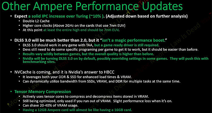 Unikají specifikace nových grafických karet  řady Nvidia RTX 3000
