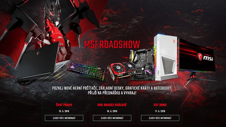 MSI ROADSHOW se znovu chystá na cesty a vy byste při tom měli být!