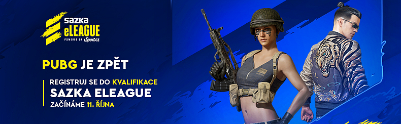 Sazka eLEAGUE PUBG pokračuje i na podzim! Ve hře je 300 tisíc korun.