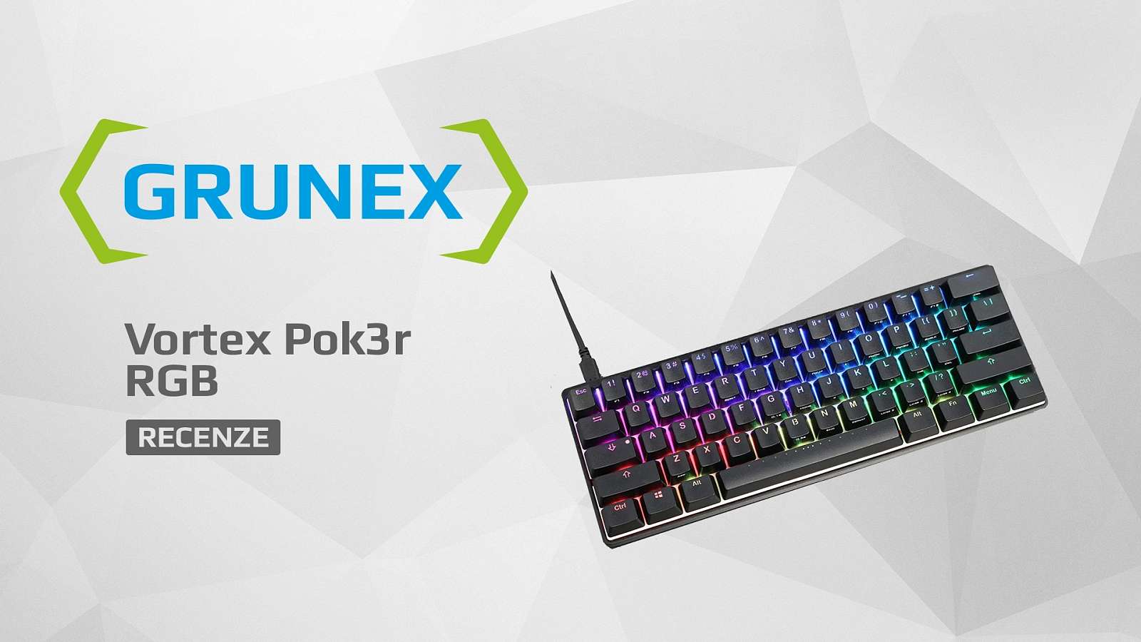 Recenze: 60% mechanická klávesnice Vortex Pok3r RGB - miniaturní a kvalitně zpracovaná