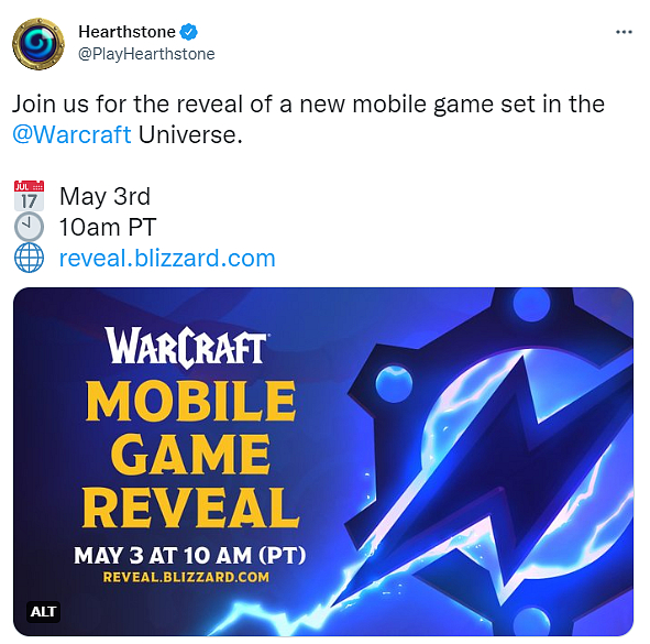 Blizzard oznamuje brzké odhalení nové mobilní hry ze světa Warcraft