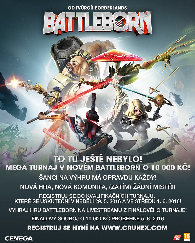 To tu ještě nebylo! Obrovský turnaj v nové hře Battleborn o 10 000Kč!