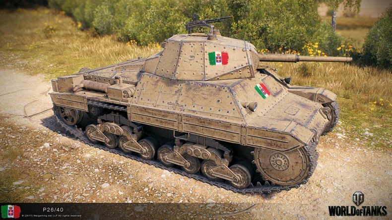 Fotky italských tanků tier I až X