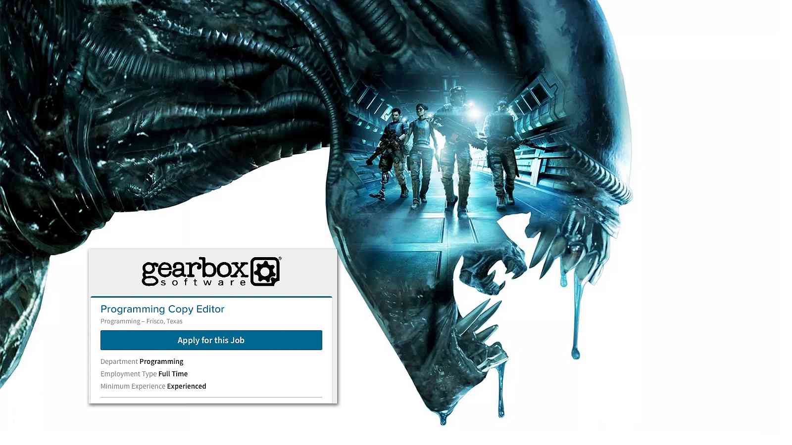 Gearbox si dělá srandu z objeveného překlepu v Aliens: Colonial Marines