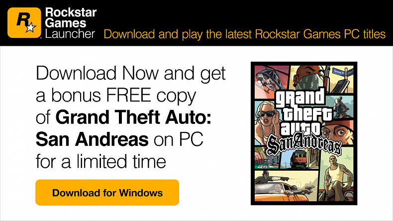 Rockstar spouští vlastní launcher, za vyzkoušení dostanete GTA: San Andreas