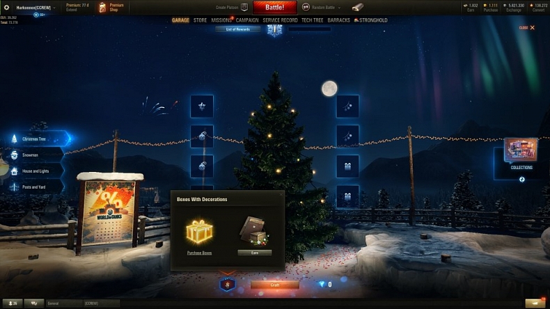 [WoT] Holiday Ops 2018 hangár, dekorace a mnohem více