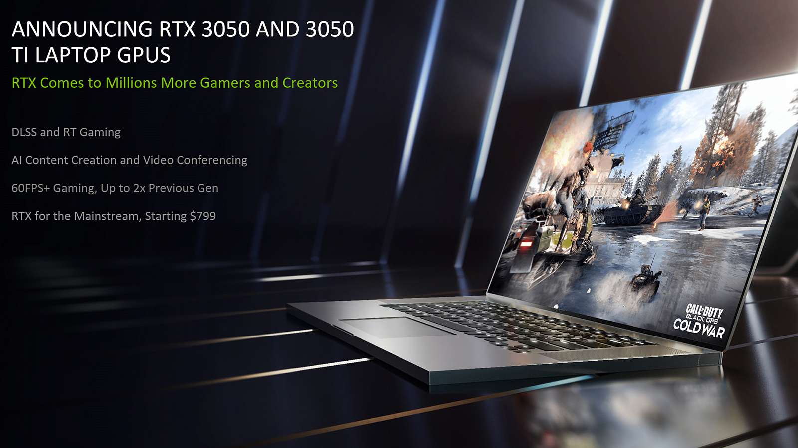 RTX 3050 a 3050 Ti přinesou zejména podporu DLSS u levnějších notebooků