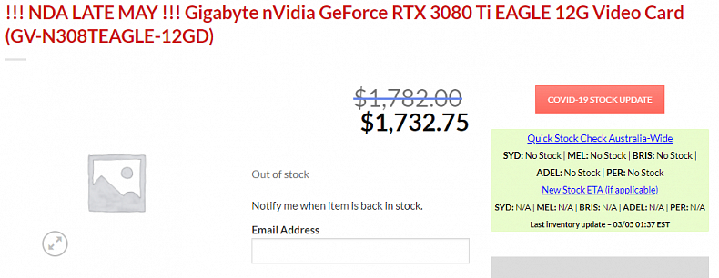 Nvidia RTX 3080 Ti a 3070 Ti se představí 31. května, dostupné budou od června