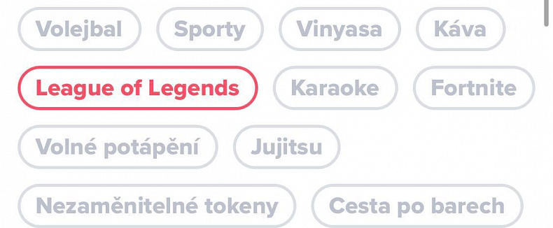 Hráči, najděte své milostné duo, Tinder přidává tagy League of Legends a Fortnite