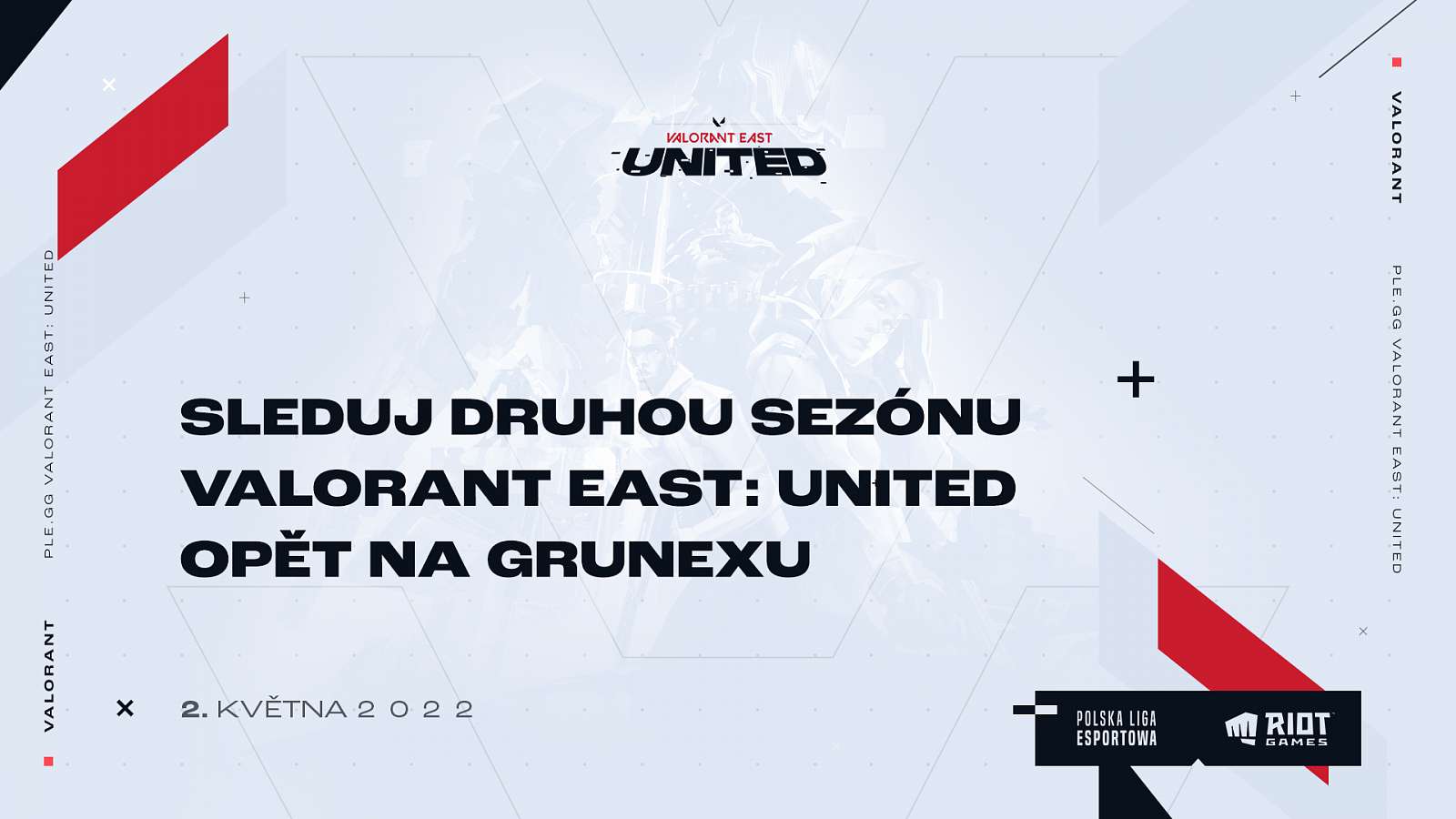 Sleduj druhou sezónu Valorant East: United opět na Grunexu