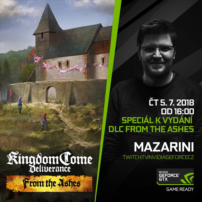 Pozvánka na speciální stream k novému DLC Kingdom Come: Deliverance