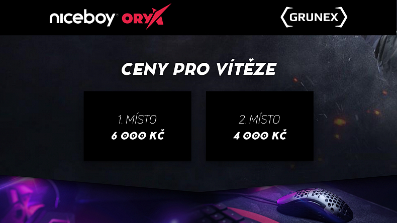 Rushni Niceboy ORYX CS:GO Cup a vyhraj prizemoney