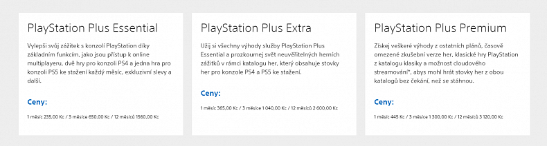 PlayStation odhaluje české ceny nové verze PlayStation Plus