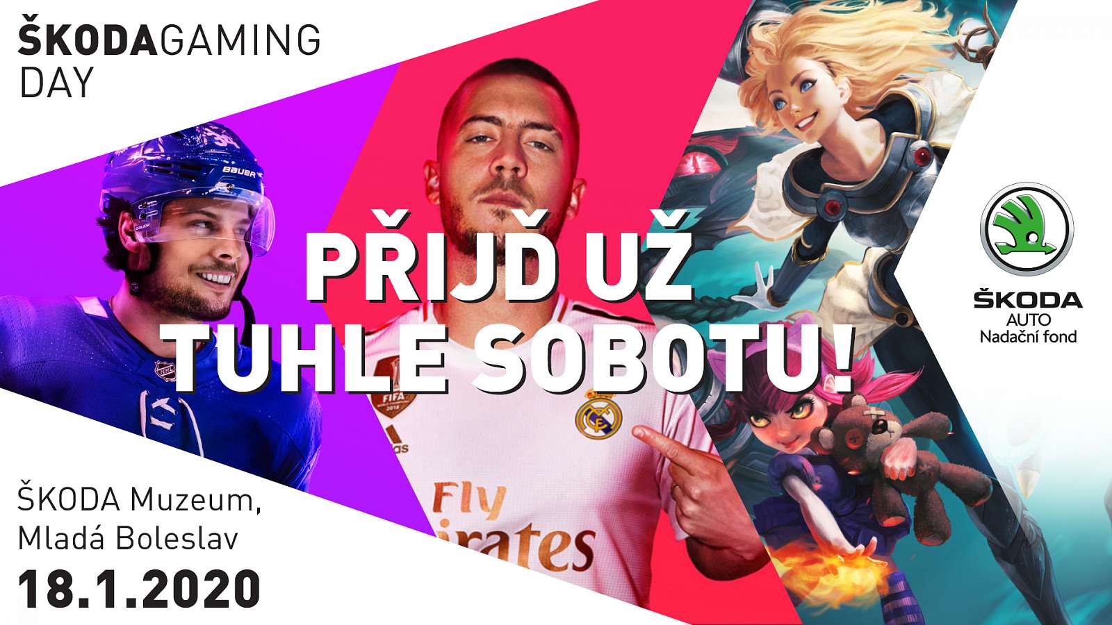 Na Škoda Gaming Day nás čeká nabitý program