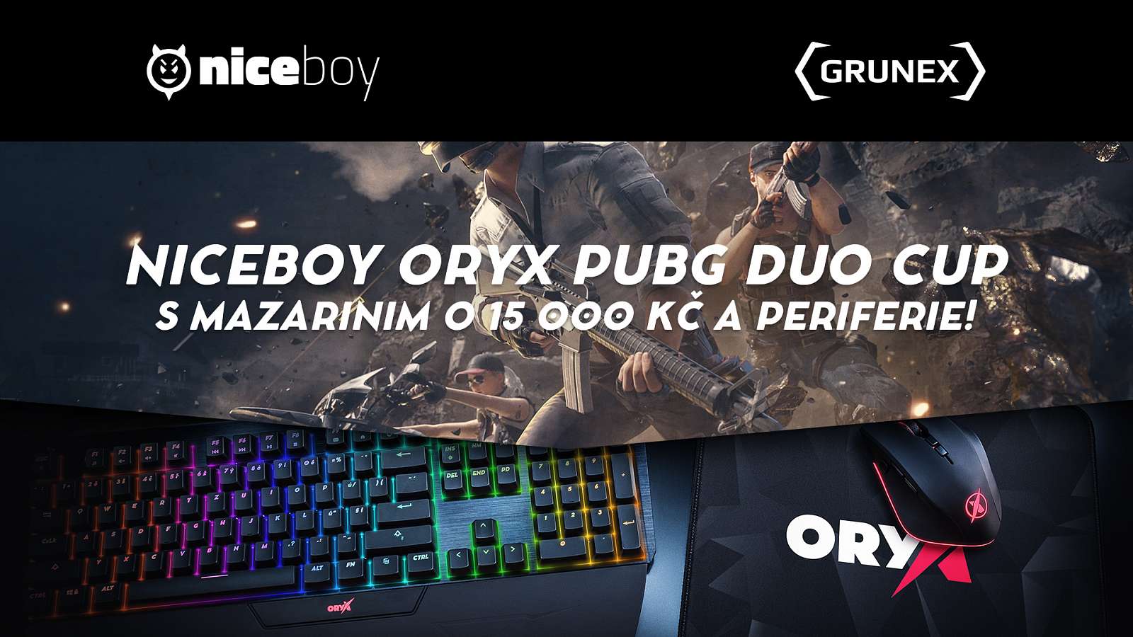 Připrav se na Niceboy ORYX PUBG Duo Cup