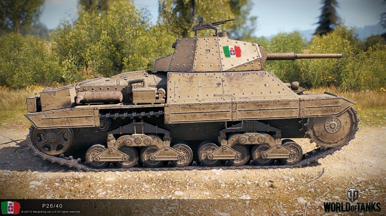 Fotky italských tanků tier I až X