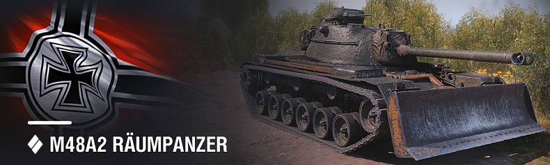 [WoT] M48A2 Räumpanzer na SuperTestu