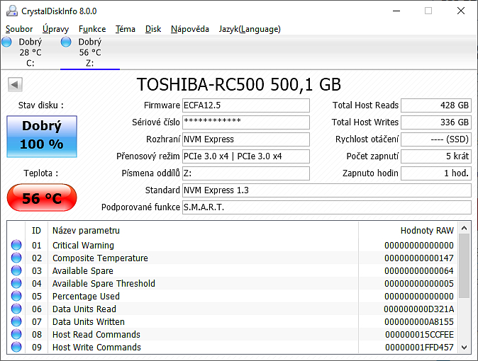 Recenze: SSD Toshiba RC 500 - základní úložiště do m.2 slotu