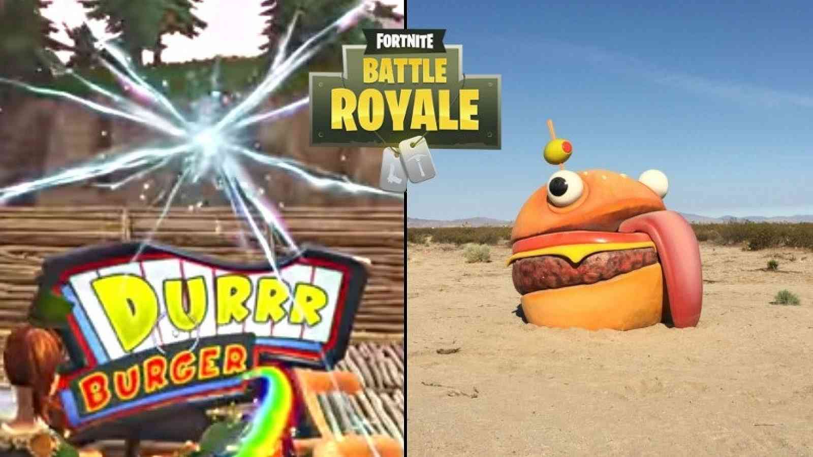 Durrr Burger ze hry Fortnite byl objeven na kalifornské poušti