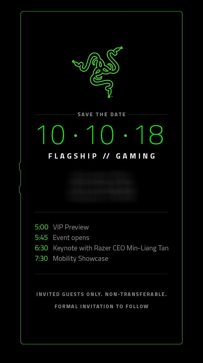 Razer zřejmě příští měsíc představí Razer Phone 2
