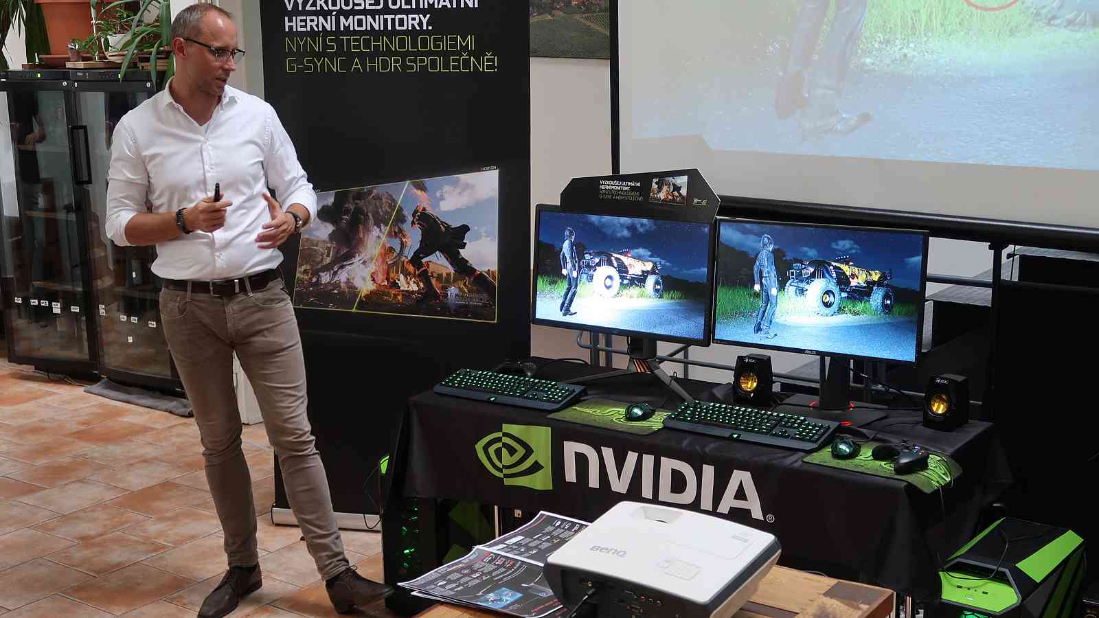 Nvidia v Praze ukázala výhody 4K monitoru s HDR a G-Sync