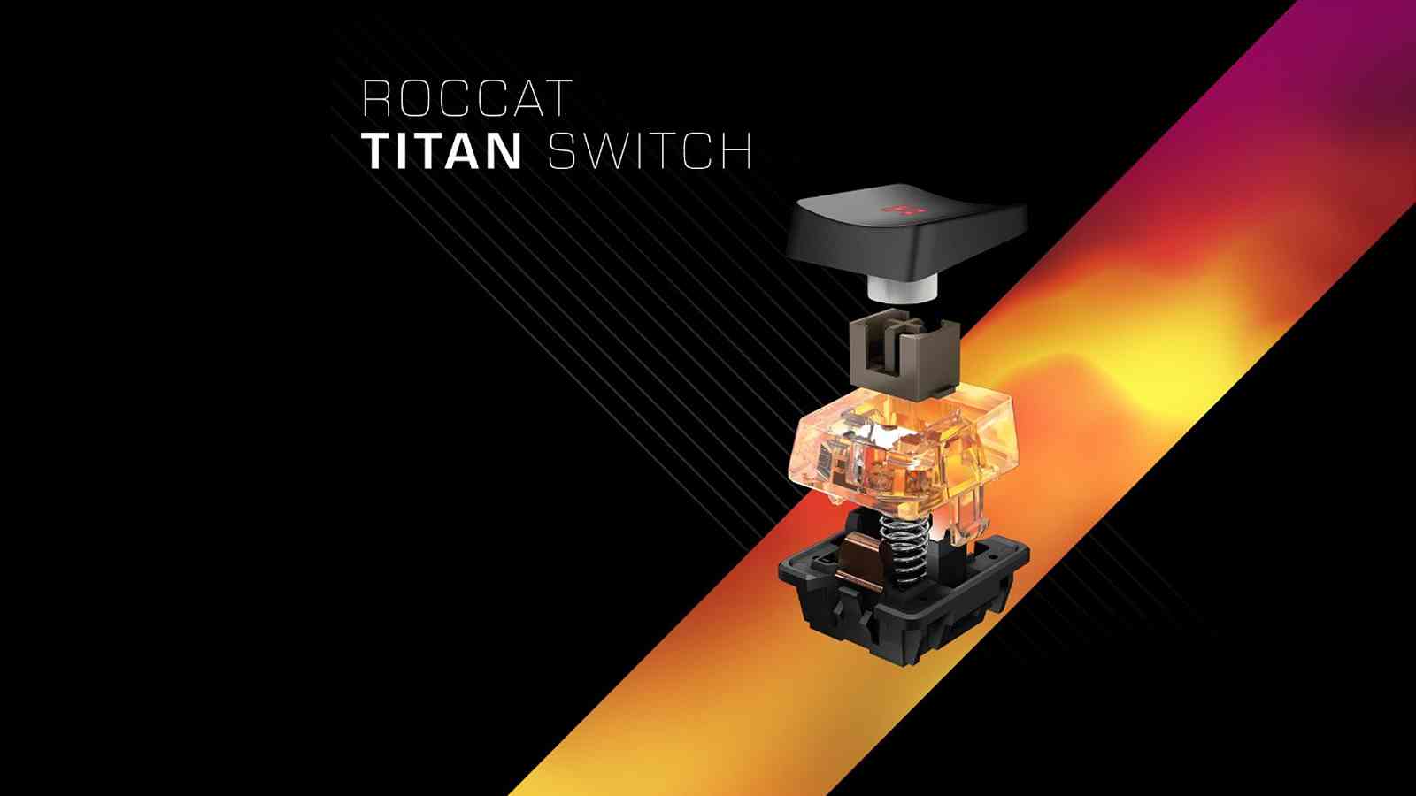 Roccat oznámil vlastní mechanický spínač Titan Switch