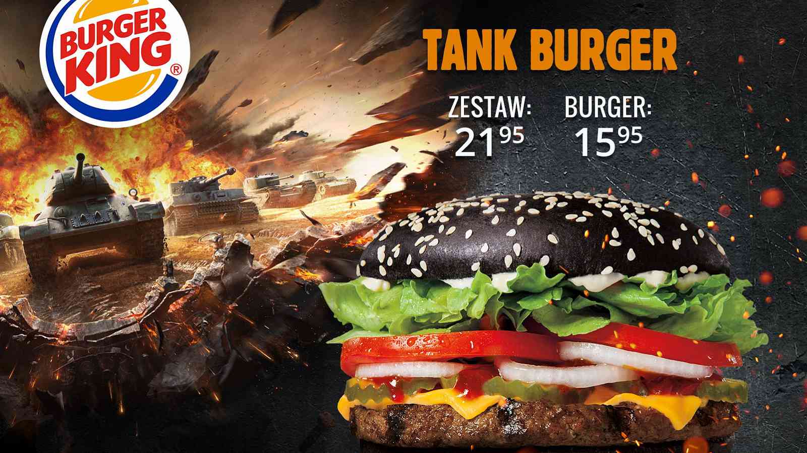 Tankový Burger se nyní prodává v Polsku