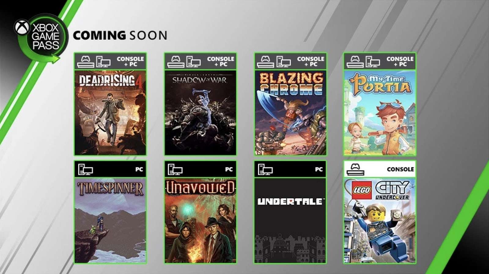 Xbox Game Pass nabídne Dead Rising 4, Shadow of War a další hry