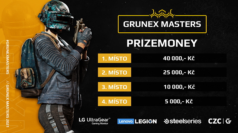 Grunex Masters v PUBG uzavře jarní sezonu o 100 000 Kč!