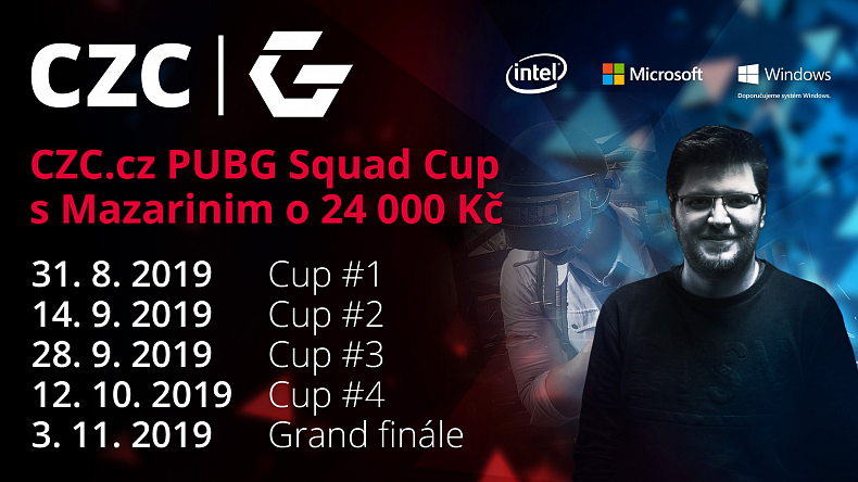 Přichází CZC.cz PUBG Squad Cup s Mazarinim