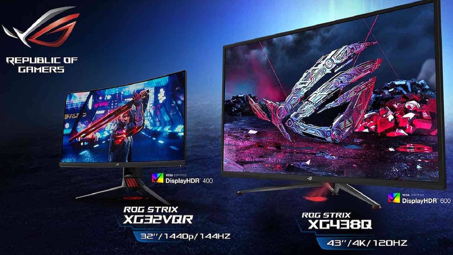 Asus představil tři obří HDR monitory